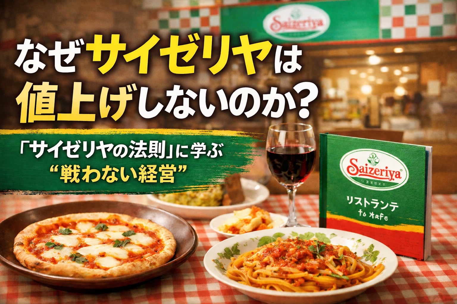 安いのに潰れない理由とは？『サイゼリヤの法則』が教える“戦わない経営”
