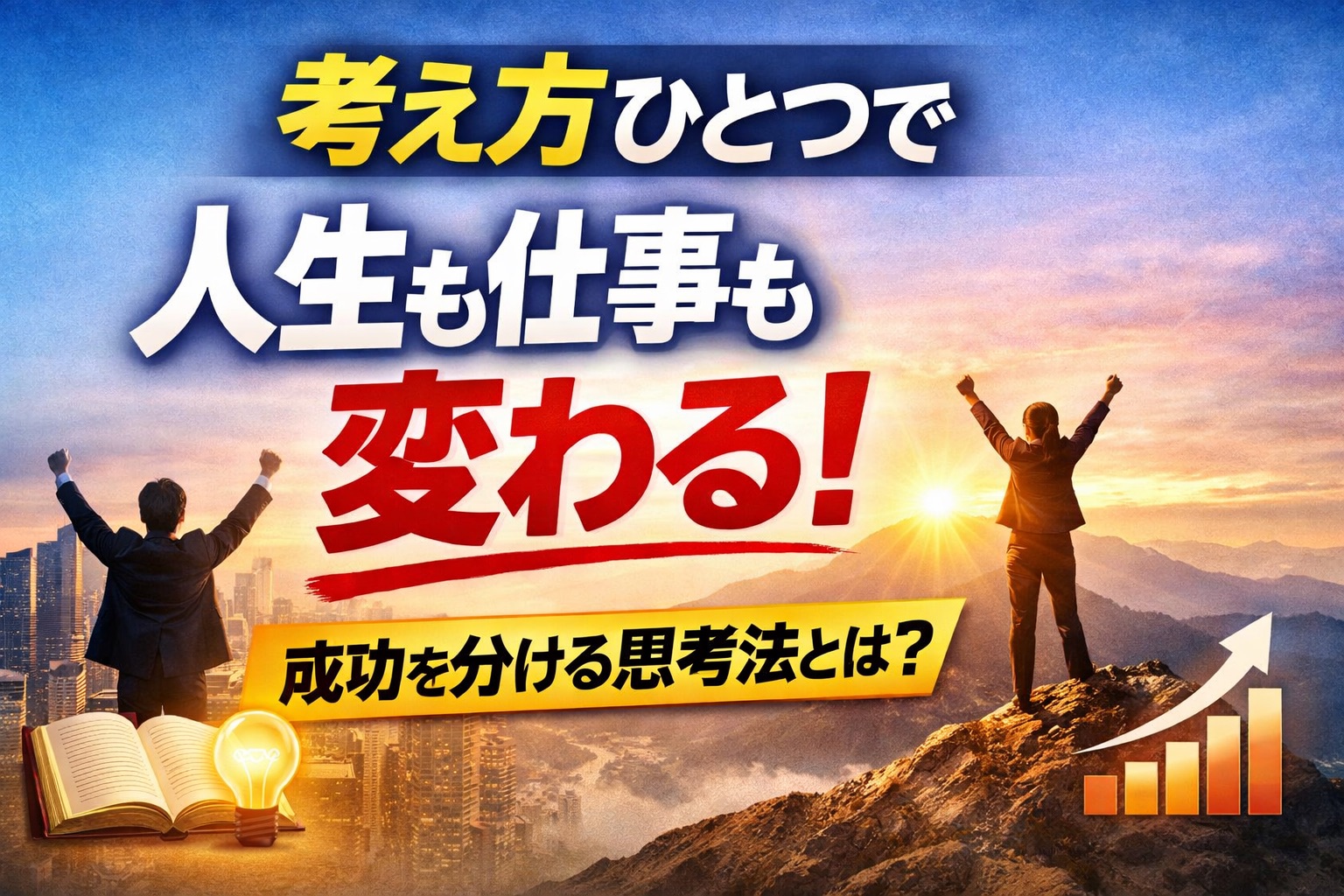 考え方ひとつで人生も仕事も変わる｜結果を分ける“思考の差”とは？