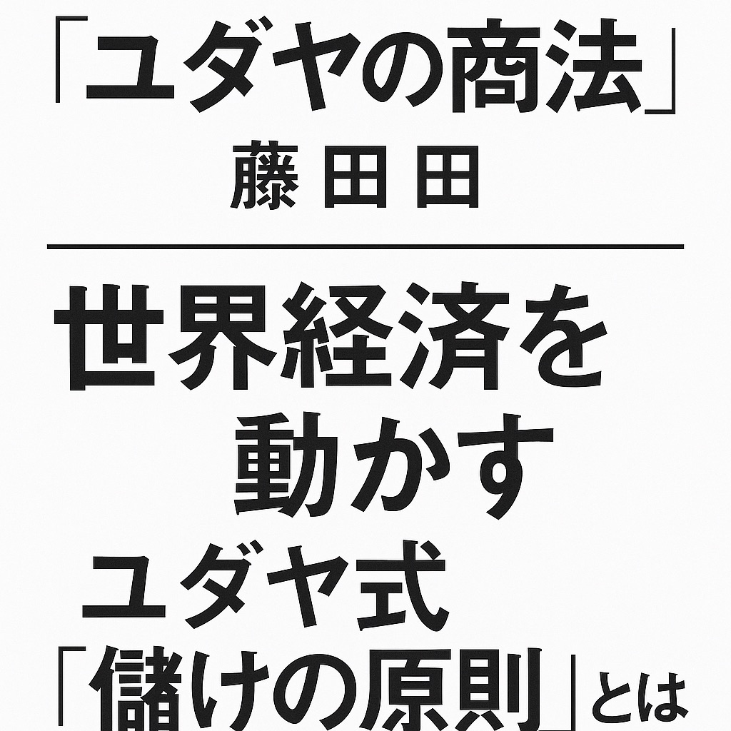 【書評】『ユダヤの商法』藤田田|世界経済を動かすユダヤ式“儲けの原則”とは?