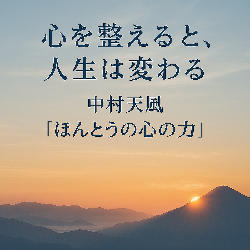【心の使い方で運命が変わる】『ほんとうの心の力』中村天風|潜在意識を書き換えて願望実現する方法とは?