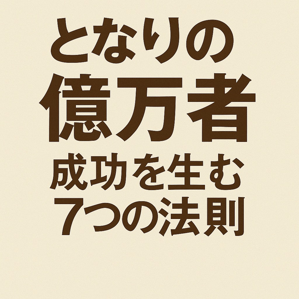 【書評・感想】『となりの億万長者』から学ぶ本当の成功者とは?|目立たず着実に資産を築く7つの法則