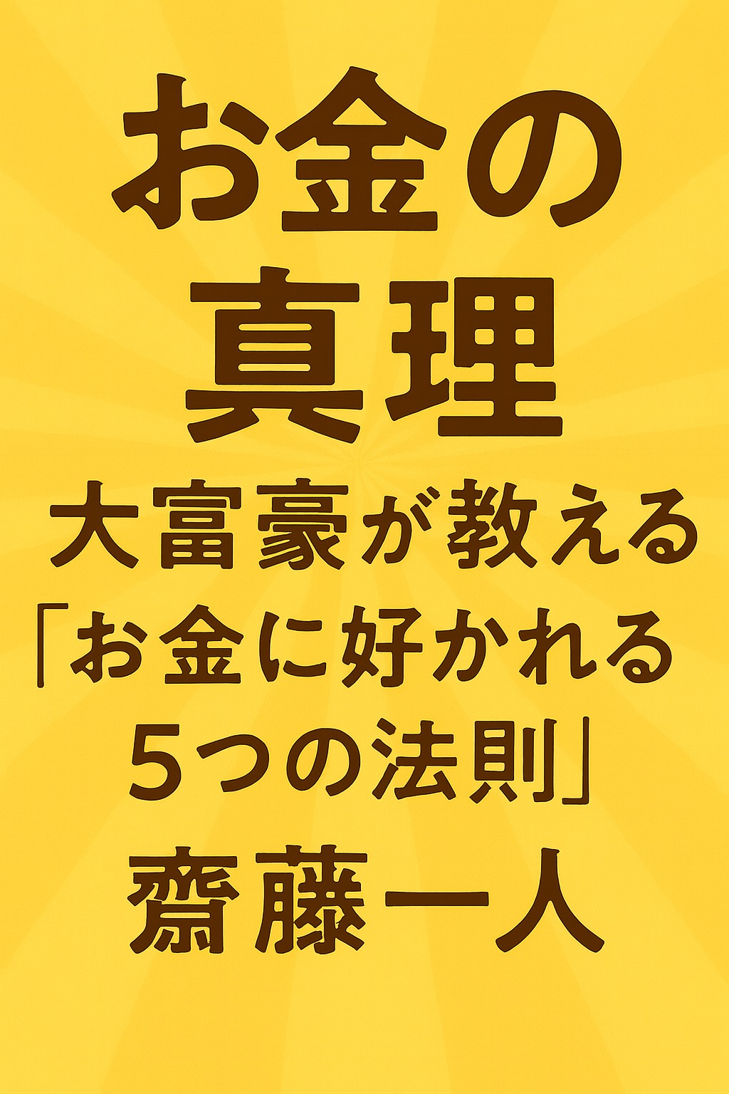 【書評・感想】『お金の真理』斎藤一人｜お金に好かれる5つの法則とは？“豊かさ”は誰でも手にできる！