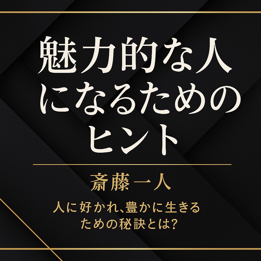 【書評・感想】『魅力的な人になるためのヒント』斎藤一人｜人に好かれる人は“相手を軽くできる人”