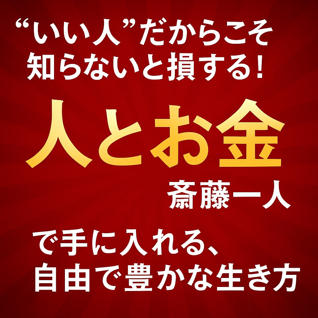 【“いい人”だからこそ知らないと損する！斎藤一人『人とお金』で手に入れる、自由で豊かな生き方】