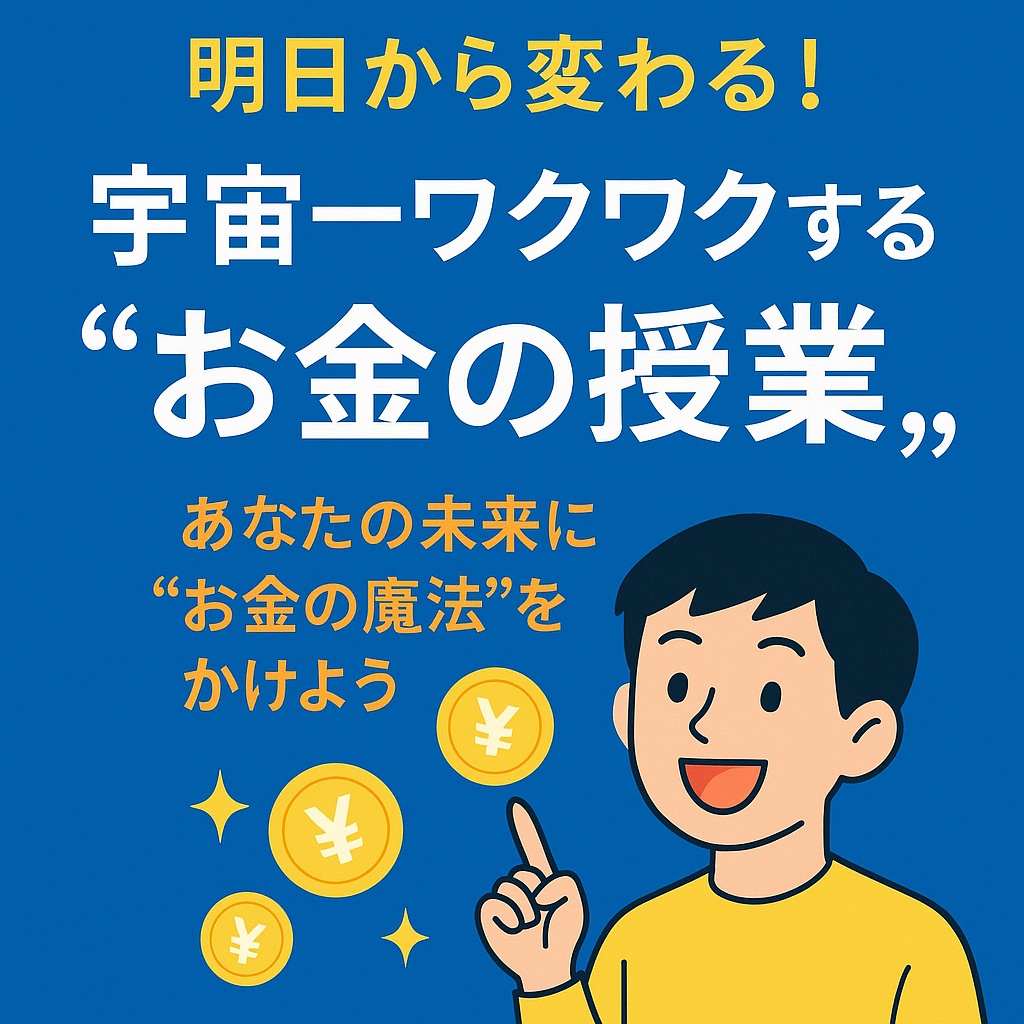お金の授業で人生が変わる！宇宙一ワクワクする「お金の考え方」とは？