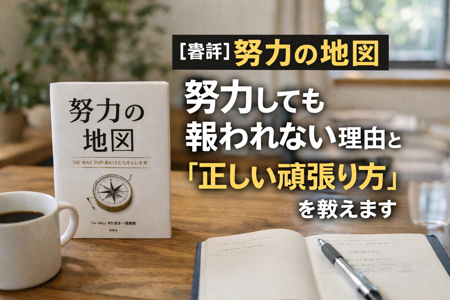 【書評】努力の地図｜努力しても報われない理由と「正しい頑張り方」