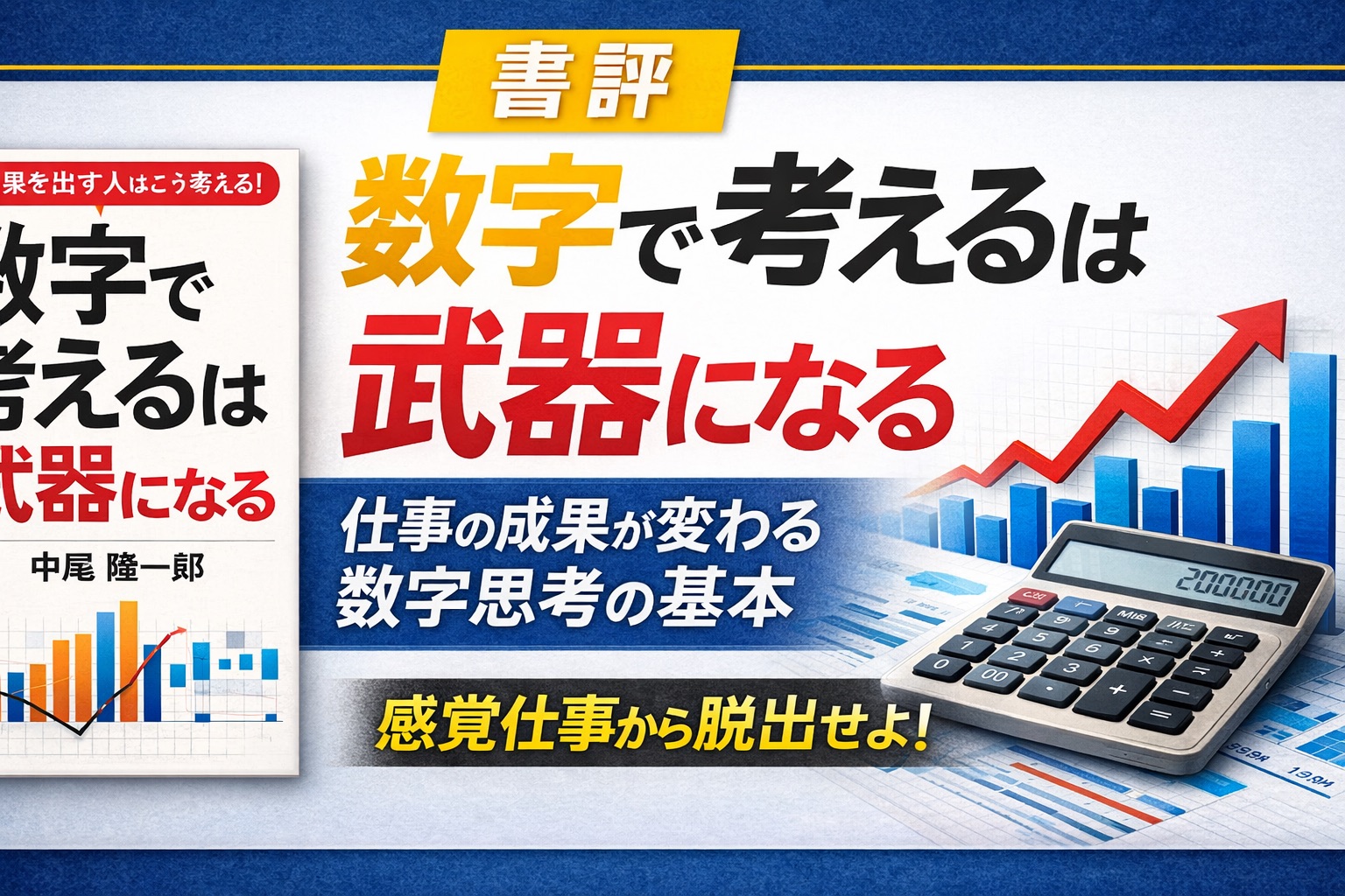 【書評】数字で考えるは武器になる｜仕事の成果が変わる数字思考の基本