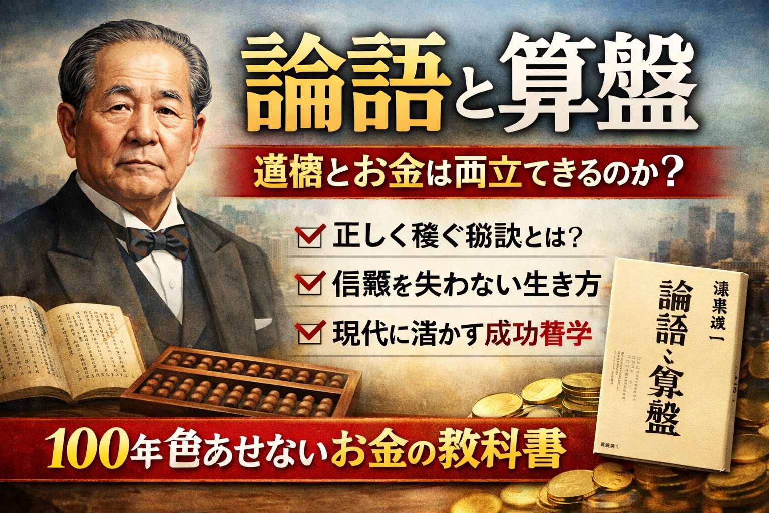 論語と算盤とは何か｜渋沢栄一が説いた「道徳とお金」の本質をわかりやすく解説
