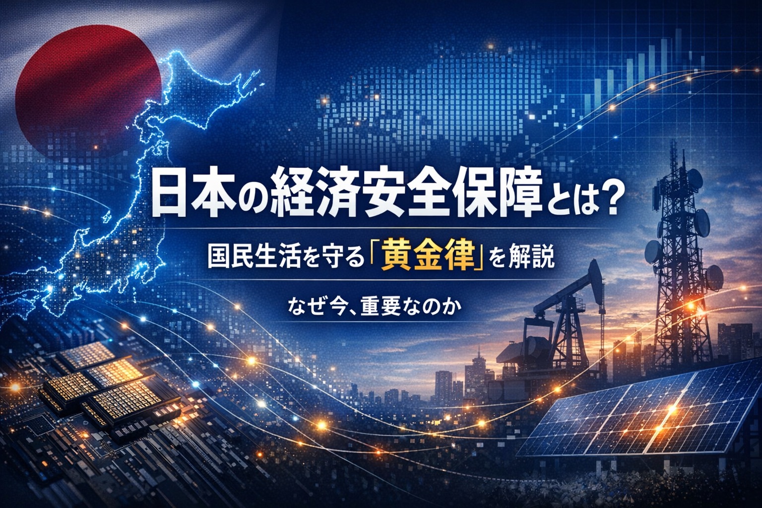 日本の経済安全保障とは何か？国民生活を守る『黄金律』をわかりやすく解説」