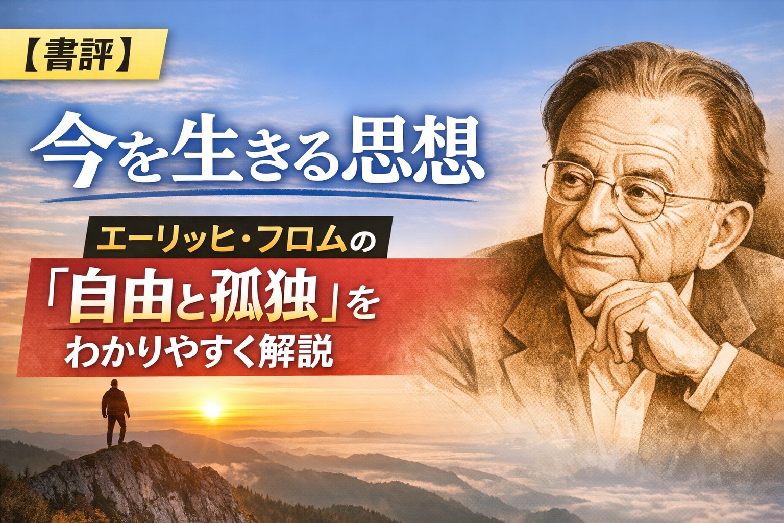 【書評】今を生きる思想｜エーリッヒ・フロムの「自由と孤独」をわかりやすく解説