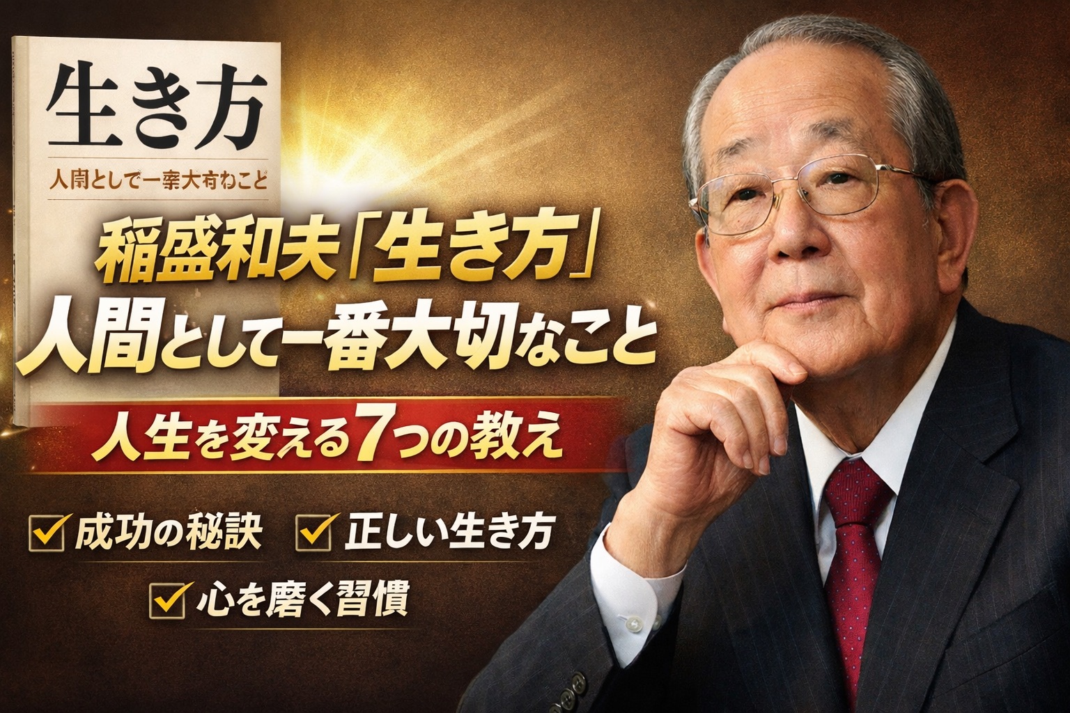 【要約】稲盛和夫『生き方』人間として一番大切なこと｜人生を変える7つの教え