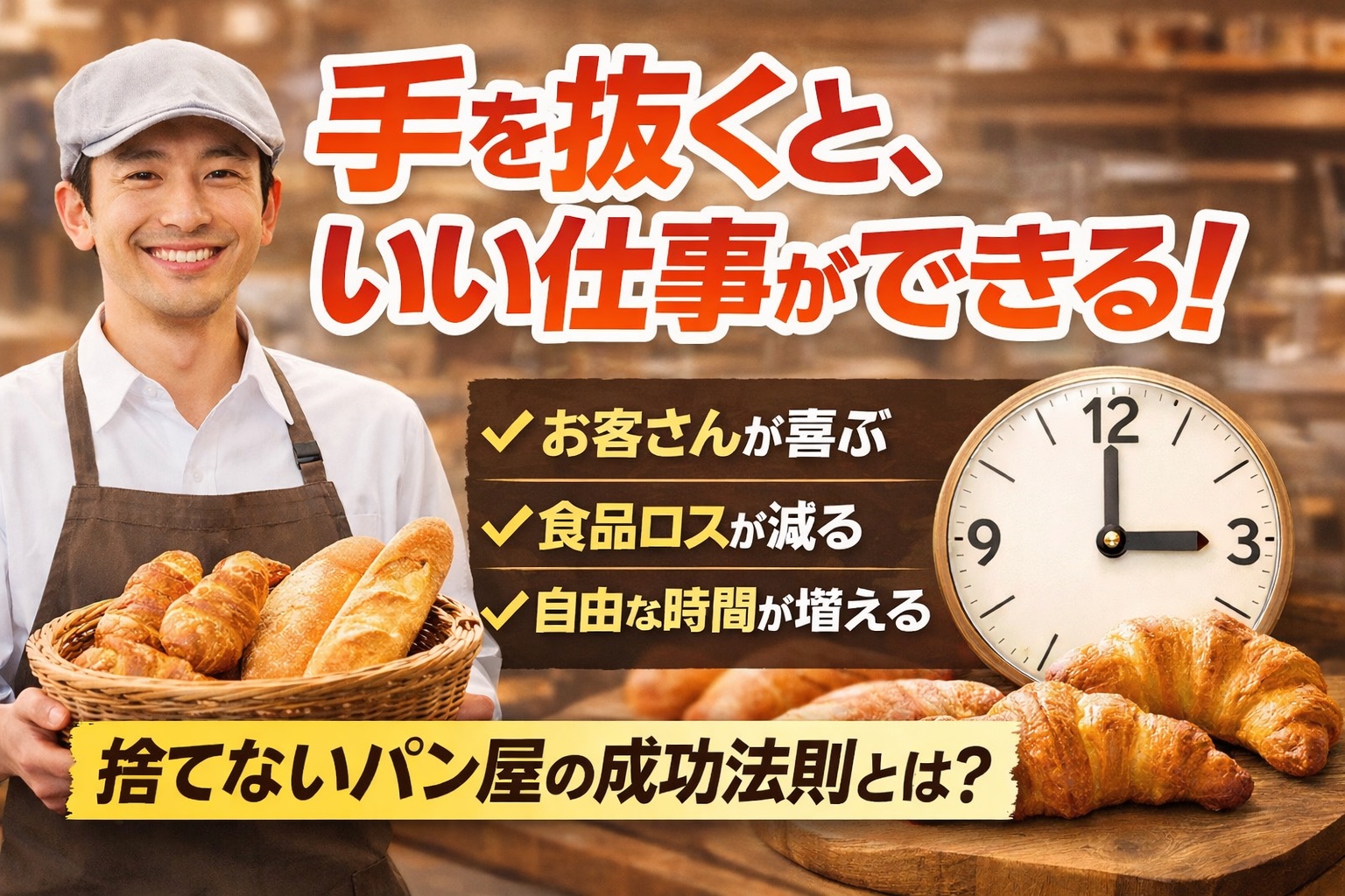 捨てないパン屋が教えてくれた「手を抜くと、いい仕事ができる」という働き方